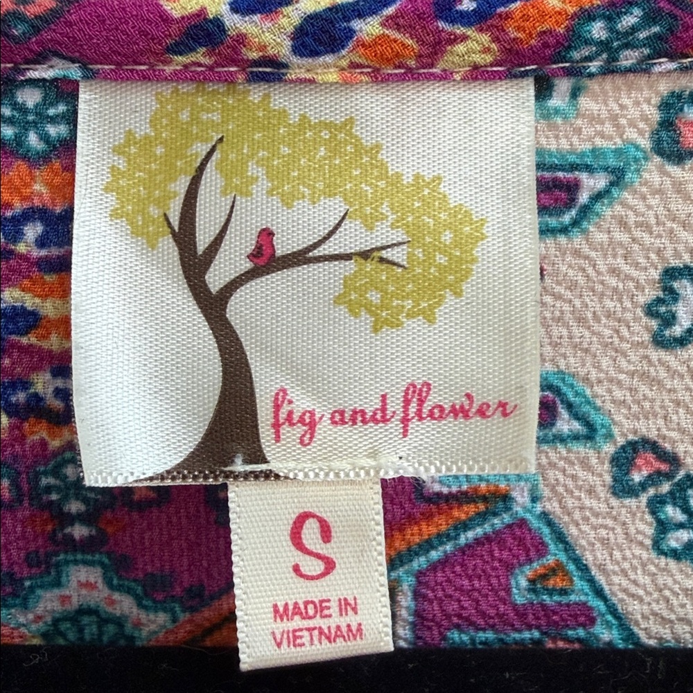 Fig and Flower Multicolor Patterned Dress - Picture 6 of 6